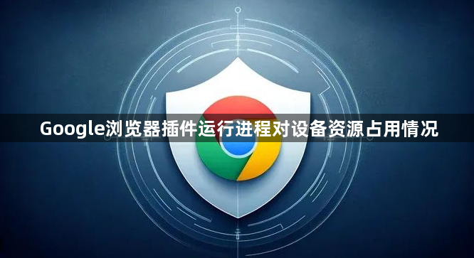 Google浏览器插件运行进程对设备资源占用情况1