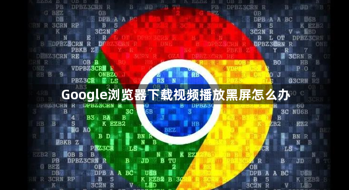 Google浏览器下载视频播放黑屏怎么办1