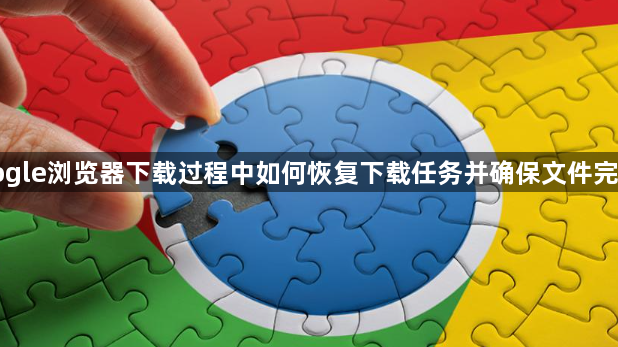 Google浏览器下载过程中如何恢复下载任务并确保文件完整性1