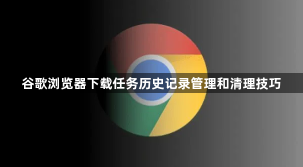 谷歌浏览器下载任务历史记录管理和清理技巧1