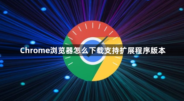 Chrome浏览器怎么下载支持扩展程序版本1