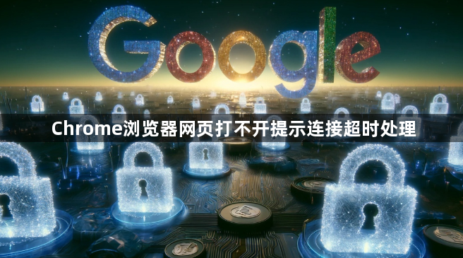 Chrome浏览器网页打不开提示连接超时处理1