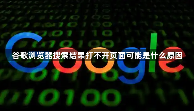 谷歌浏览器搜索结果打不开页面可能是什么原因1