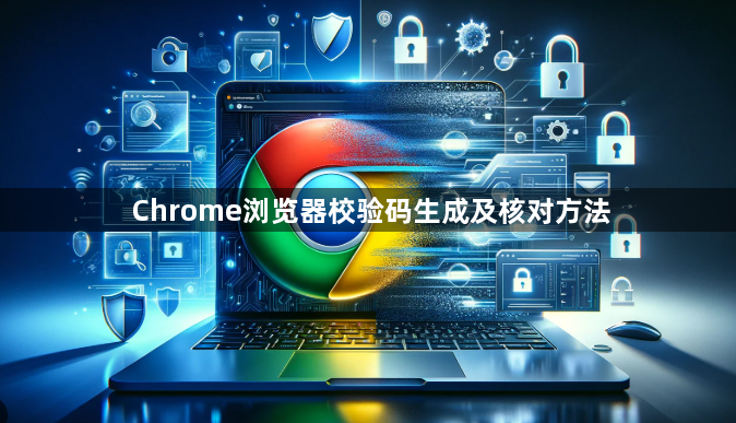 Chrome浏览器校验码生成及核对方法1