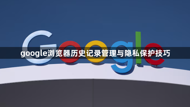 google浏览器历史记录管理与隐私保护技巧1