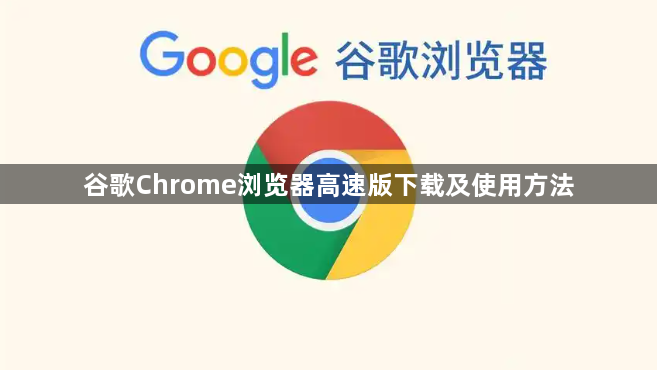 谷歌Chrome浏览器高速版下载及使用方法1