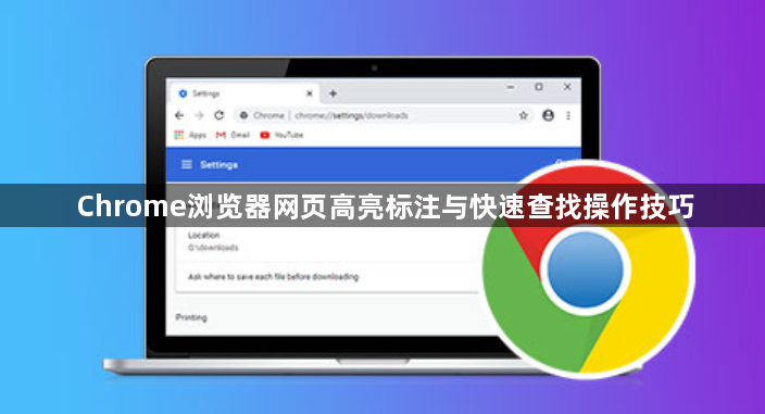 Chrome浏览器网页高亮标注与快速查找操作技巧1