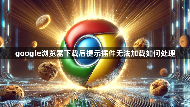 google浏览器下载后提示插件无法加载如何处理1