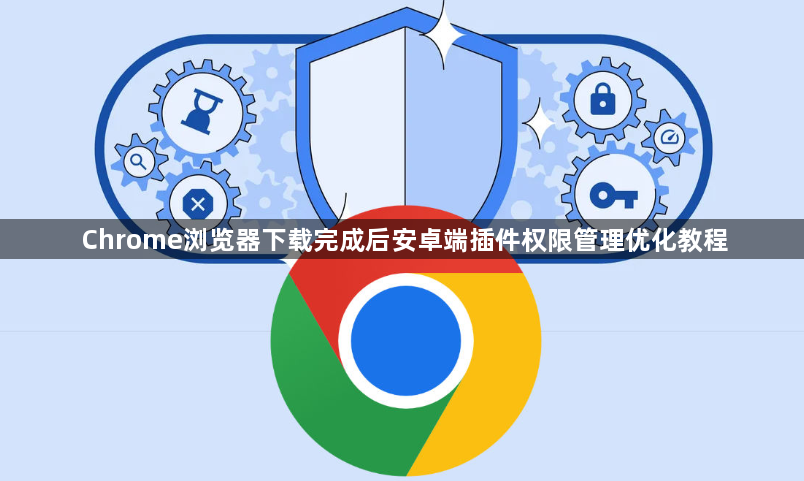 Chrome浏览器下载完成后安卓端插件权限管理优化教程1