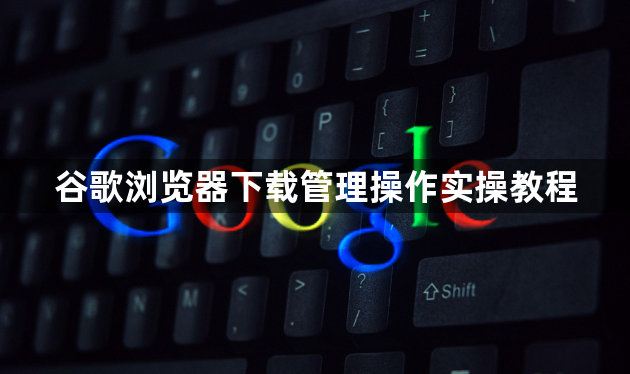 谷歌浏览器下载管理操作实操教程1